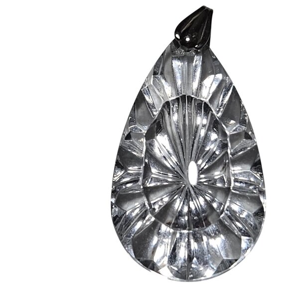 Elegant Crystal Teardrop Pendant Prism Silver Cap Fashion Jewelry Women DIY - Picture 1 of 4